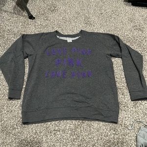 VS pink crew neck sweater